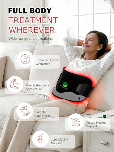 Red-Light-Therapy-for-Body,2026 Upgraded 4 Therapy Modes,5 Intensity Levels,10–90 Min Timer,Medical-Grade TPU Mat for Pain Relief,25"x13"Dual Wavelength Infrared Red Light Blanket for Home&Travel Use - size: 25" x 13"