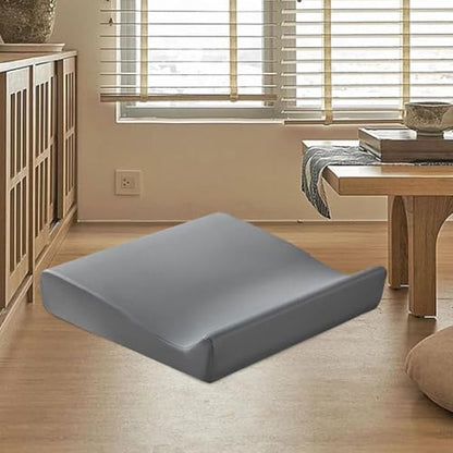kowaku Meditation Cushion Multipurpose Floor Pillow Ergonomic Design Seating for Adults Support Pad for Balcony Bedrooms Board Game, Gray Small