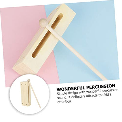 Vaguelly Traditional Music Rhythm Block Musical Toy Percussion Block Educational Boys and Girls Instrument Music Plaything for Boys and Girls