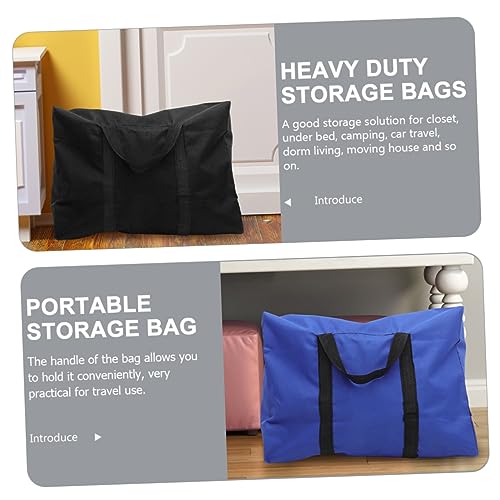 2pcs Quilt Storage Bags Oxford Cloth Luggage Bag for Moving Multi-use Outdoor Storage for Clothes and Bedding Organization