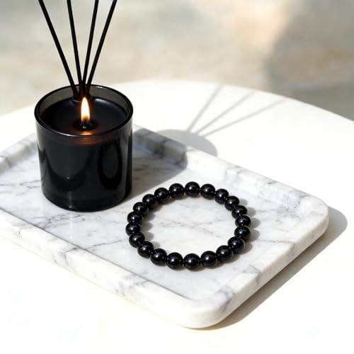 Natural Handmade Healing Chakra Bracelet - color: 10m-Black Tourmaline-FOR 7-8 INCH WRIST