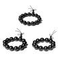 Wooden Prayer Bead Bracelets Traditional Buddhist Mala Bracelet,1pc/pack - size: Dia.15X15pcs, style: HeiTanJG