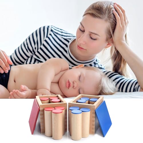 Montessori Sensorial Auditory Material - Sound Cylinders Sound Boxes Kids Educational Toys for Todder