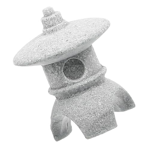 Miniature Japanese Pagoda Lantern Stone Statue for Zen Gardens Bonsai and Aquarium Decor Asian Landscape Ornament for Peaceful Home Settings