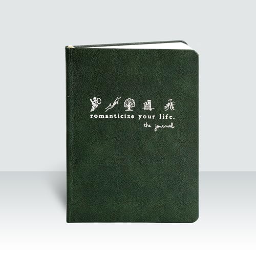 Journal To Romanticize Your Life: Reflection Manifestation Journal for Mindfulness, Guided Mindfullness Green (single) (+200 Tips, Authenticity, Minimalism, Men&Women) - size: single