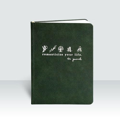 Journal To Romanticize Your Life: Reflection Manifestation Journal for Mindfulness, Guided Mindfullness Green (single) (+200 Tips, Authenticity, Minimalism, Men&Women) - size: single