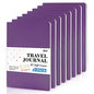 feela 8 Pack Soft Cover Journal Bulk, Notebooks College Ruled for Work, Lined Travel Journal for Women Men, Note Taking Notebook School Supplies Business Writing, 8.2” x 5.5”, A5, Dark Purple - color: 8 Dark Purple
