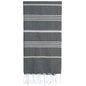 Lina Turkish Beach Towel Peshtemal (38" x 71"), Sand-Free, Large & Quick-Dry, Lightweight Pool Towels for Travel, Soft 100% Turkish Cotton & Pre-Washed, Ideal for Spa or Bath, Fume - color: Fume