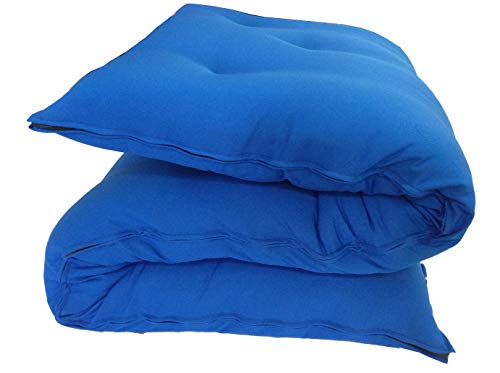 D&D Futon Furniture Traditional Japanese Floor Futon Mattresses, Foldable Cushion Mats, Yoga, Meditaion Single Size 3" Thick X 27" Wide X 80" Long (Royal) - color: Royal