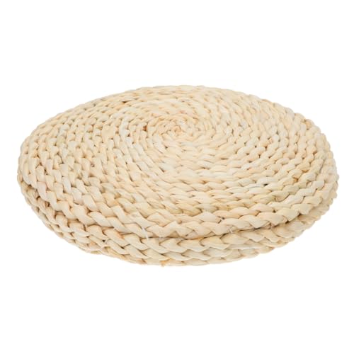 ERINGOGO Meditation Mat Thickened Home Meditating Cushion Seating Ground Pad Handwoven Seat Floor Straw Woven Pad