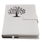 The Amazing Office Tree of Life Journal – Refillable 5x8 Writing Notebook with 200 Lined Pages, Magnetic Clasp | Personal Diary, Cute Journal for Women and Men, Ideal Gift or Daily Planner - color: White