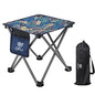 Opliy Camping Stool, Folding Small Chair Portable Camp Stool for Camping Fishing Hiking Gardening and Beach, Camping Seat with Carry Bag (Blue-Leaf) - color: Blue-leaf