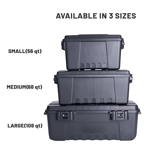 Plano Storage Trunks - color: Olive Drab, style: Small - 3 pack