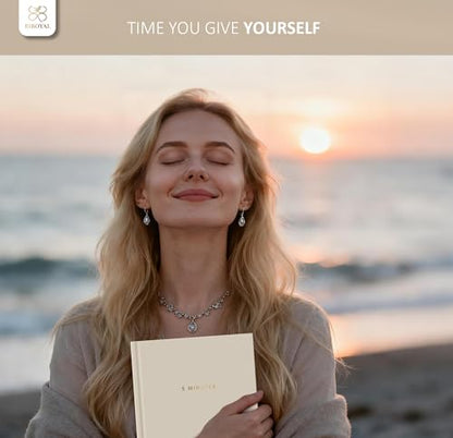 BIROYAL 5 Minute Gratitude Journal 2026 - Undated Daily Gratitude Journal for Women - 20 Weeks 5 Minute Guide Journals - Daily Journals with Prompts for Happiness, Mindfulness & Reflection - Self Care Gift - color: Khaki