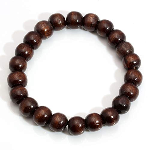Wooden Stretch Bracelet Wood Beads Bracelets for Men Women Prayer Meditaiton Bracelet