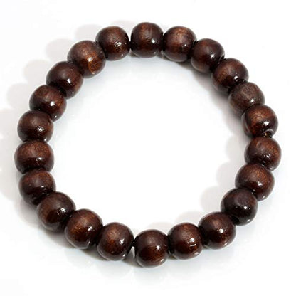 Wooden Stretch Bracelet Wood Beads Bracelets for Men Women Prayer Meditaiton Bracelet
