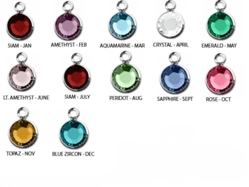 Personalized Om Necklace with Birthstone – Sterling Silver Spiritual Jewelry for Women – Yoga Meditation Necklace – Custom Birthstone Gift for Her