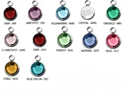 Personalized Om Necklace with Birthstone – Sterling Silver Spiritual Jewelry for Women – Yoga Meditation Necklace – Custom Birthstone Gift for Her
