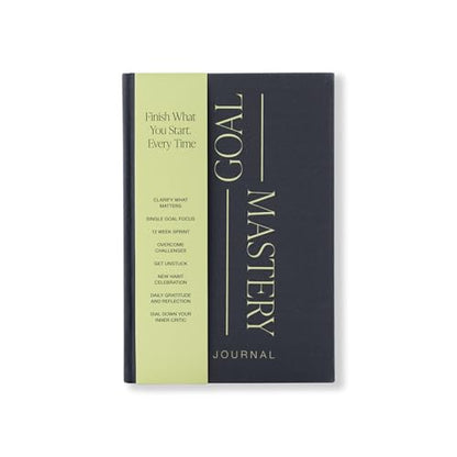 90 Days Goal Mastery Journal – A Guided Goal Planner for Habit Tracking - Goals Journal for Personal Growth, Mindfulness & Transformation with Self Care Prompts, Daily Reflection & Gratitude Practice to Achieve Your Vision - color: Charcoal