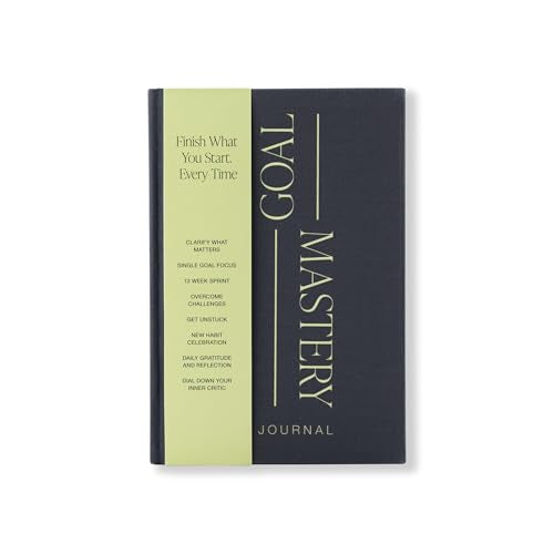 90 Days Goal Mastery Journal – A Guided Goal Planner for Habit Tracking - Goals Journal for Personal Growth, Mindfulness & Transformation with Self Care Prompts, Daily Reflection & Gratitude Practice to Achieve Your Vision - color: Charcoal