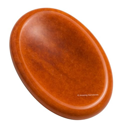 Amazing Gemstone Chocolate Jasper Worry Stones for Stress Relief Crystals and Healing Stones - Piedra Crystal Fidget for Meditation, Relaxation - Unique Stocking Stuffers and Birthday Gifts - color: Chocolate Jasper