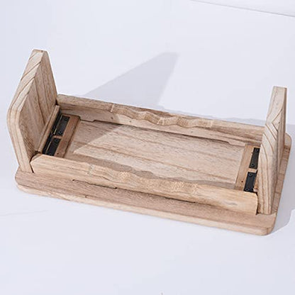 Meditation Stool, Foldable Wooden Kneeling Stool, Ergonomic Oblique Leg Meditation Bench, Meditation Table on The Floor, Meditation Stool/A / 39.5×19.5×16cm
