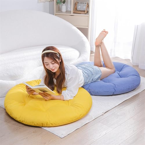 Lifup Extra Large Round Floor Pillow Cushion for Adults, 39 Inch Tufted Meditation Cushion Pillow for Classroom Balcony Tatami Living Room Yoga Seating Pink 39"