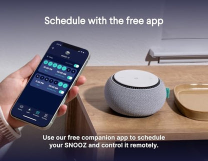 SNOOZ Smart White Noise Machine - Real Fan Inside for Non-Looping Sound, Portable Sleep Aid for Adults, Dogs, Travel, Home, Bedroom, Sleeping, Office Privacy, Therapy, & Baby Registry Essential- Cloud - color: Cloud