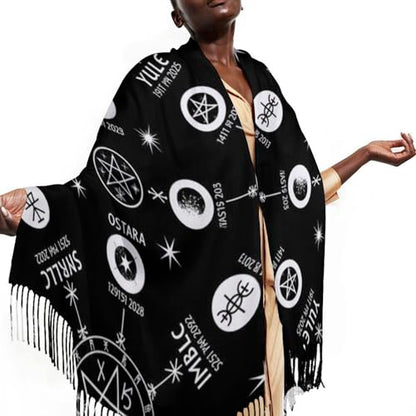 Big Oversized Long Scarves Pashmina Shawl Wrap Women gifts - color: Picture (648)