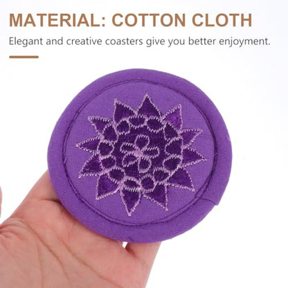 SUPVOX Embroidered Singing Bowl 6.29In Tibetan Buddhism Meditation Cushion for Sound Healing and Practice with Decor - size: 16X16X0.5CM