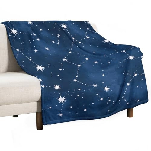 Soft Couch Throw Blanket, Constellation Galaxy Starry Night Stars Glow in The Dark Midnight Cozy Air Conditioning Blanket for Men and Women - color: Color298, size: 30"x40"