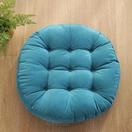 Round Corduroy Floor Pillow Dual Tatami Floor Cushion Thicken Washable Seat Cushion for Industrial Dining Living Room Kitchen