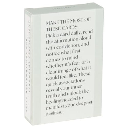 Money Affirmation Cards – 50 Daily Positive Affirmations for Wealth, Prosperity & Financial Success – Educational Money & Business Mindset Card Deck – Money Flash Cards (3.42" x 2.24")