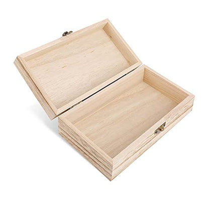Large Wooden Storage Box With Lid And Front Clasp Mid Century Modern Wooden Jewelry Box Office Desk Organizer Bins Beautifully Keepsake Boxes Memory Boxes Jewelry Organizer