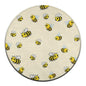 Modern Round Area Rug, Non-Slip Machine Washable Kitchen Office Circle Rug, Room Sofa Yoga Soft Round Carpet Compatible with Cute Bee Pattern 24inch(60cm) - color: Color563, size: 24inch(60cm)