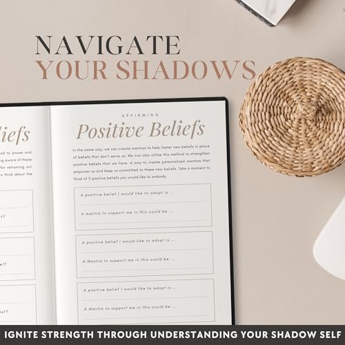 Shadow Work Journal & Workbook (Premium) for Personal Growth, Healing - Guided Audio, Exercises for Self-Reflection, Inspired by Carl Jung, Mindfulness & Mental Health