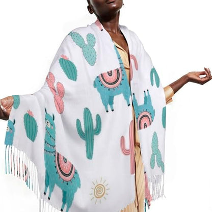 Big Oversized Long Scarves Pashmina Shawl Wrap Women gifts - color: Picture (652)