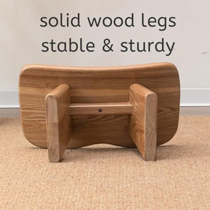 Ergonomic Butterfly Meditation Bench - No Assembly Required Wooden Kneeling Stool for Yoga & Prayer, Comfortable Seiza Seat for Mindfulness & Relaxation