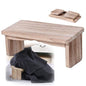 Meditation Bench Portable, Meditation Stool Kneeling with Foldable Legs Hinges Yoga Benches Ergonomic Bamboo Wooden Chair Folding Prayer Seat for Deeper Meditation(Color:Wood Color)