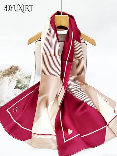 100% Mulberry Silk Oversized Women’s Sun-Shielding Shawl Formal Evening Neckwear Featherlight Airy - color: N16-blush Gleam Scarf（69" X 21"inch）