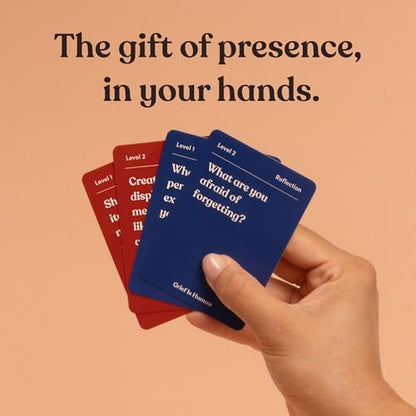 Grief is Human | Family & Friends Conversation Cards for Grieving | 70 Cards to Help You Process The Journey of Loss | Therapy for Adults - style: Grief Is Human