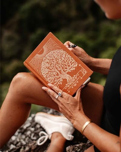 Intelligent Change Notes to Mindfulness Daily Journal for Women With Prompts to Write In, Illustrated Gratitude & Positivity, Undated Guided, Hardbound Wellness - Chelsea Kauai (Sunset Orange) - color: Sunset Orange