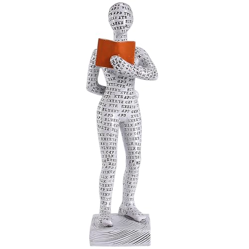 Home Decor Pulp Reading Women Thinker Statue Aesthetic Sculpture Room Decor Modern Abstract Decoration on Shelf Table Desk for Living Room Office Bedroom J - color: J