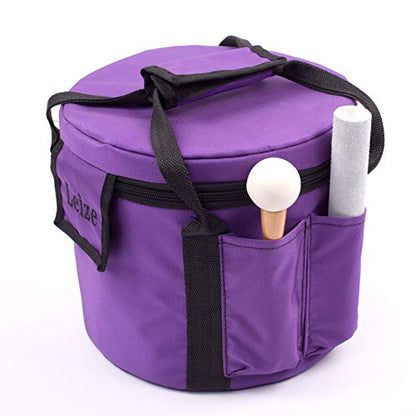 Leize Quartz Crystal Singing Bowl C Note Root Chakra White 8" with Heavy Duty Carrying Case Suede Striker - color: white, size: 8" C Note