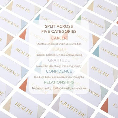 Affirmation Cards for Self-Love & Positive Growth Mindset | 50 Daily Manifest Affirmations for Confidence, Career, Health, Relationships & Gratitude - color: Affirmation Cards