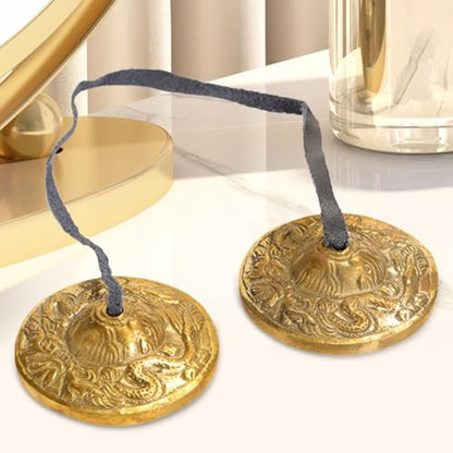 Tibetan Tingsha Chime Bells 6.5cm for Mindfulness Practice, C