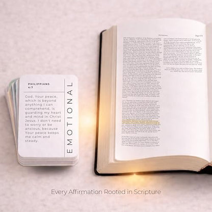 Bible Verse Cards – 150 Christian Affirmation Cards with Scripture Reflections to Renew the Mind & Overcome Challenges | Devotional Cards for Prayer, Personal Growth & Groups | Grace Affirmations - color: Yellow