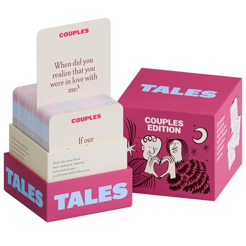 TALES 150 Conversation Starter Cards, Couples Edition, Prompts for Deeper Connection, Games for Adults, Date Night Ideas, Anniversaries, and Quality Time Together - color: Couples Edition