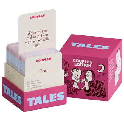 TALES 150 Conversation Starter Cards, Couples Edition, Prompts for Deeper Connection, Games for Adults, Date Night Ideas, Anniversaries, and Quality Time Together - color: Couples Edition