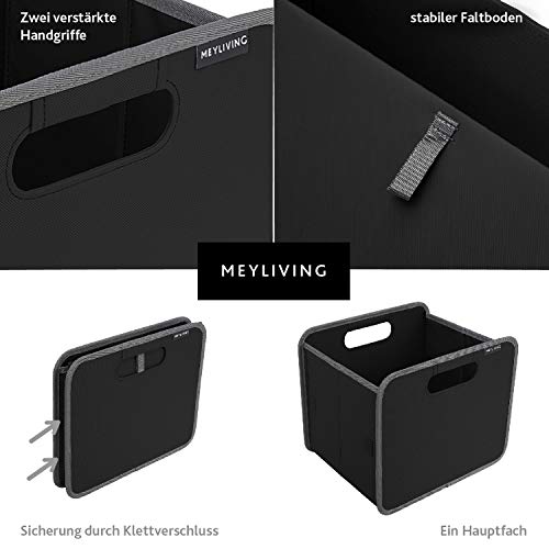Foldable Box Shelf Organizer Home Office Crafts Linens 10.4x12.6x10.8inches, 1-Pack/Small, Lava Black - color: Lava Black, size: 1-Pack / Small